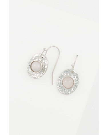 Boucles d'oreilles HAITI quartz rose